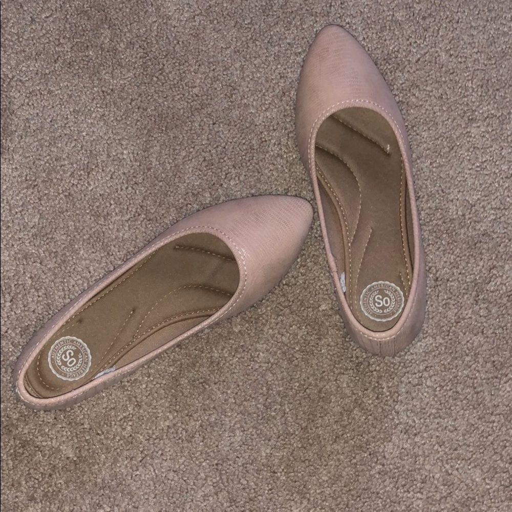 Blush Pointed Ballet Flats